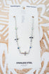 Iridescent Walk By Faith Silvertone Anklet