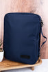 Church Days Navy Canvas Bible Cover