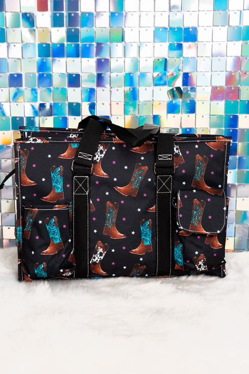 Boots, Class & Sass Utility Tote with Black Trim