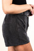 Saturday Shimmer Black Crystal Belted Shorts