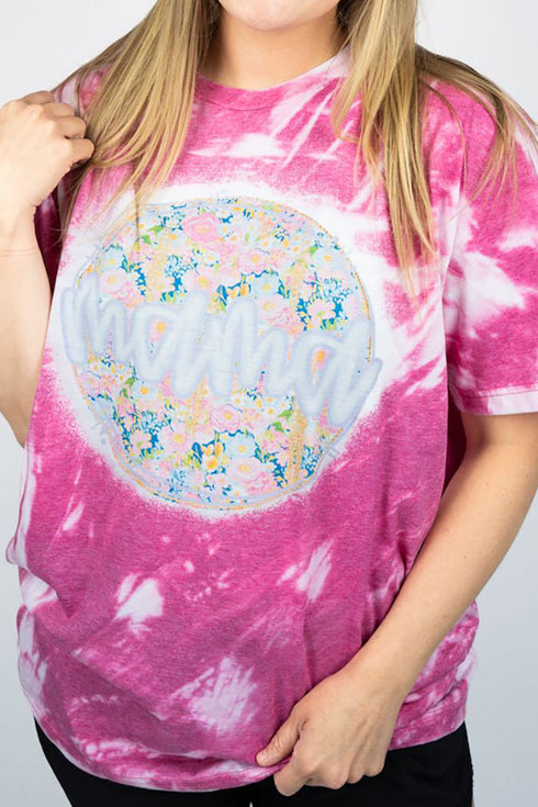 Bleached Petals For Mama Softstyle Adult T-Shirt