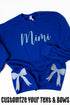 Royal You Design It Embroidered Side Bows Unisex NuBlend Crew Sweatshirt *Customize Your Text and Bows