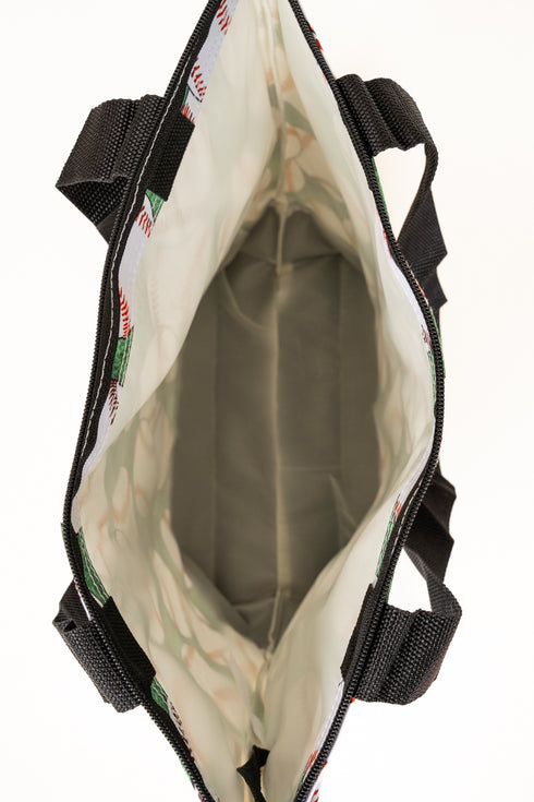 Bases Loaded with Black Trim Tote Bag