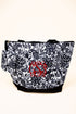 Victorian Garden with Black Trim Tote Bag