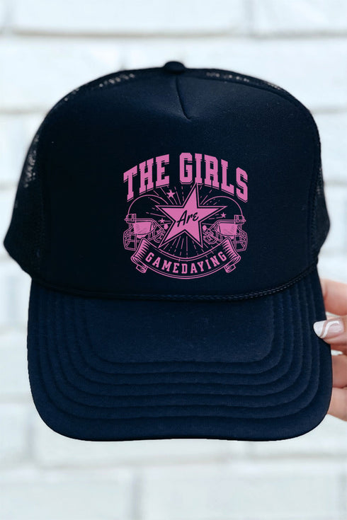 The Girls Are Gamedaying Foam Front Mesh Trucker Cap