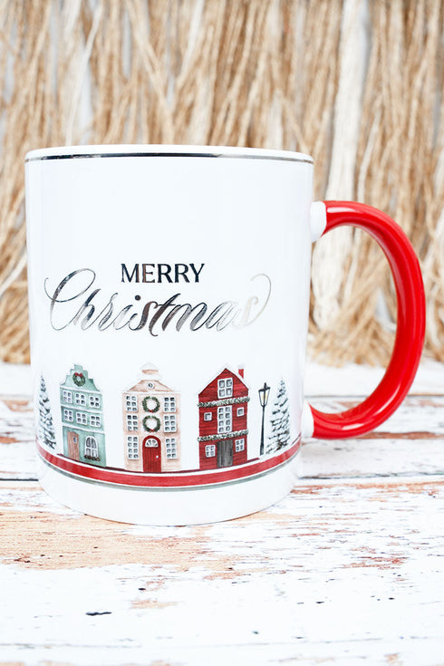 Merry Christmas Scented Candle in Ceramic Mug