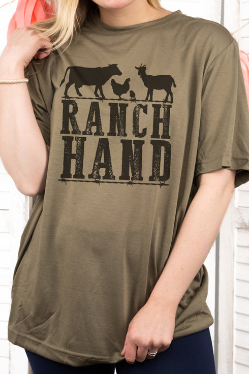 Farm Animals Ranch Hand Adult Fusion ChromaSoft Performance T-Shirt