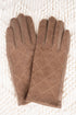 One Pair Stella Diamond Smart Touch Gloves, Taupe