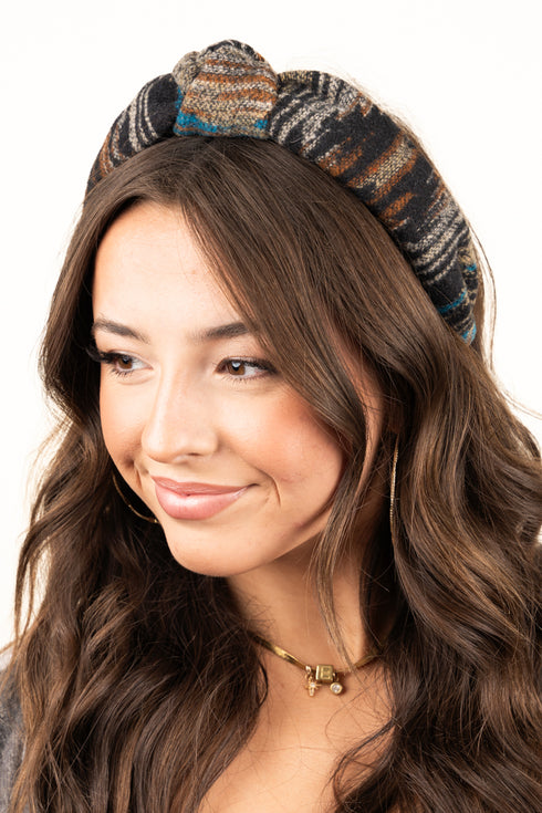 Sierra Vista Knotted Headband, Beige