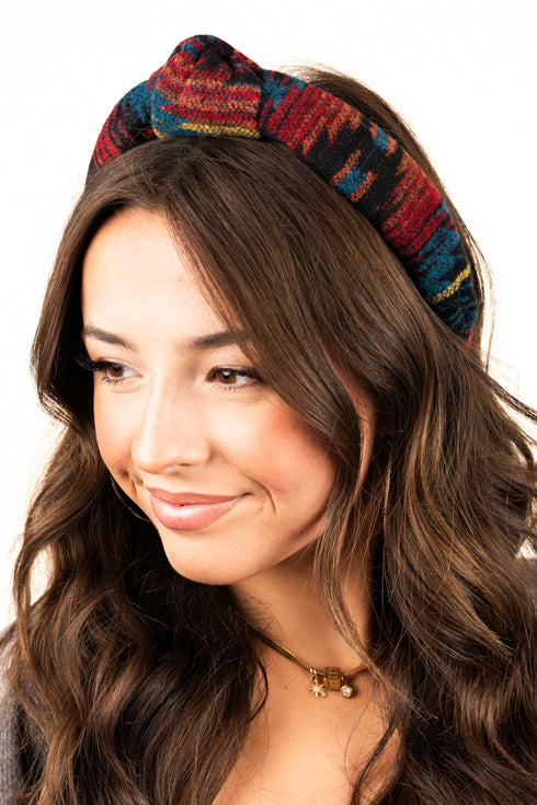 Sierra Vista Knotted Headband, Black