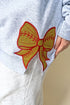 Classic Colors Embroidered Side Bows Softball Bow NuBlend Sweatshirt *Customize Your Text