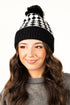 Snow Wishes Pom Pom Beanie, Black