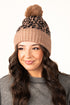 Catskills Skiing Pom Pom Beanie, Brown