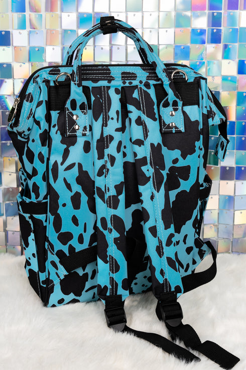Turquoise Milkin' It Diaper Bag Backpack