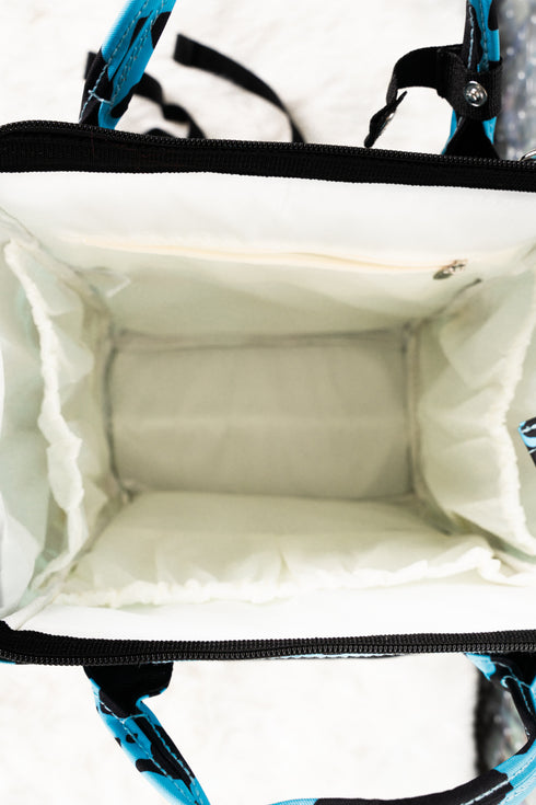 Turquoise Milkin' It Diaper Bag Backpack