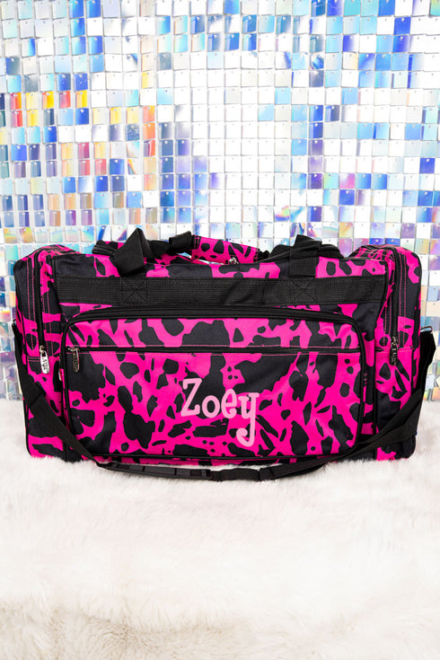 Hot Pink Milkin' It Duffle Bag 23"