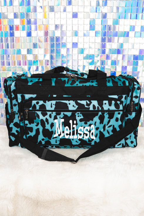 Turquoise Milkin' It Duffle Bag 23"