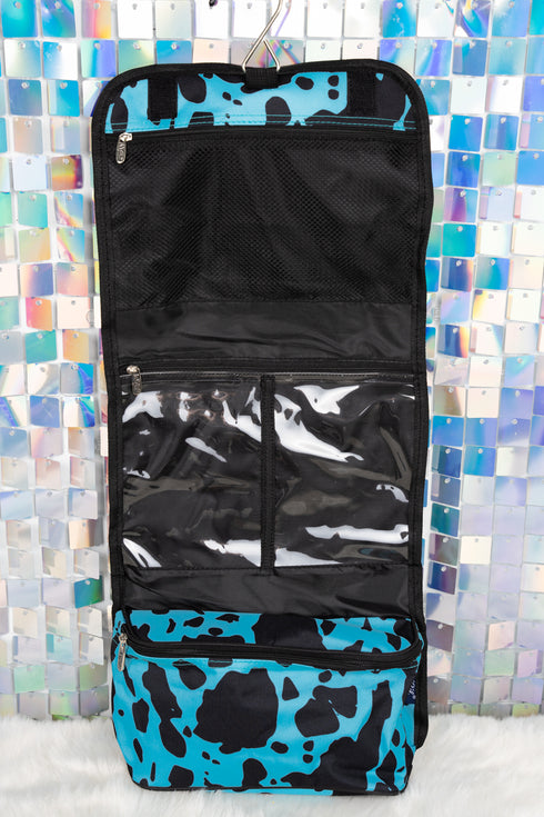 Turquoise Milkin' It Roll Up Cosmetic Bag