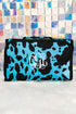 Turquoise Milkin' It Roll Up Cosmetic Bag