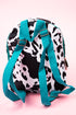 Deja Moo with Turquoise Trim Small Backpack