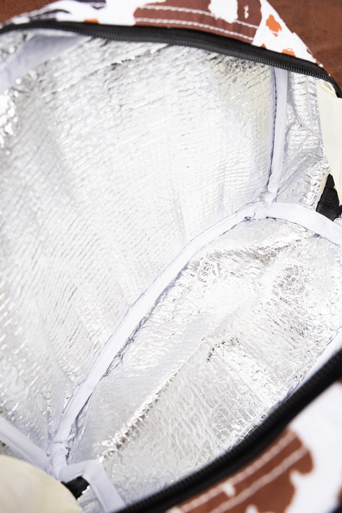 Caffe Moo-cha Insulated Bowler Style Lunch Bag