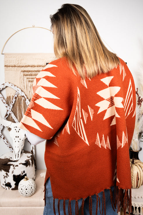 Anchorage Ruana, Rust