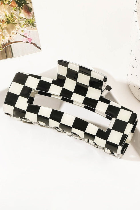 Checkmate Black and White Hair Claw