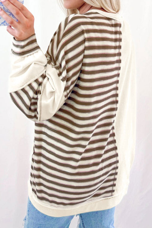 Meet Me Halfway Khaki Pullover