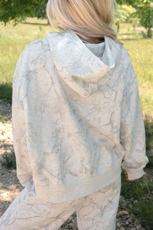 Hidden Trail Light Gray Hoodie and Pants Set