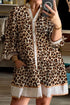 Wild at Heart Leopard Long Sleeve Button Dress