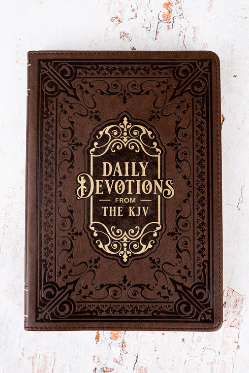 Daily Devotions From The KJV Large Print LuxLeather Devotional