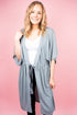 What A Feeling Jersey Kimono, Gray