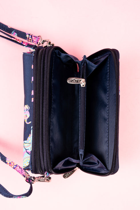 Thailand Tusks Crossbody Organizer Clutch