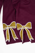 Youth Maroon You Design It Embroidered Side Bows Heavy-weight Crew Sweatshirt *Customize Your Text and Bows