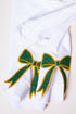 Youth White You Design It Embroidered Side Bows Heavy-weight Crew Sweatshirt *Customize Your Text and Bows