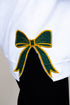 Youth White You Design It Embroidered Side Bows Heavy-weight Crew Sweatshirt *Customize Your Text and Bows