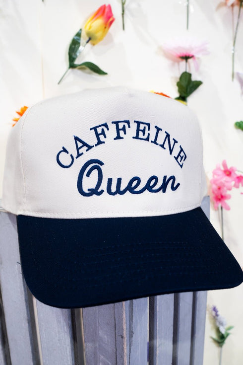 Caffeine Queen Embroidered Five Panel Twill Cap