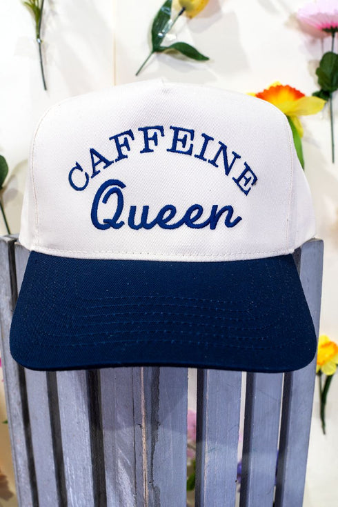 Caffeine Queen Embroidered Five Panel Twill Cap