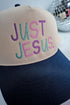 Just Jesus Embroidered Five Panel Twill Cap
