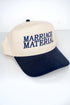 Marriage Material Embroidered Five Panel Twill Cap