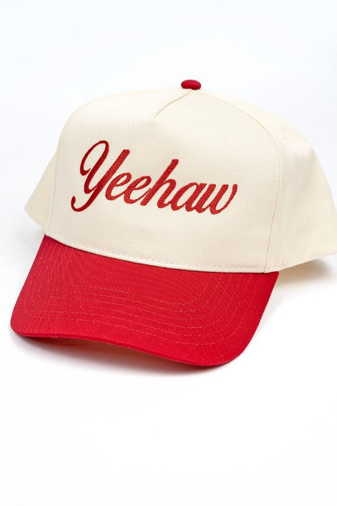 Yeehaw Embroidered Five Panel Twill Cap