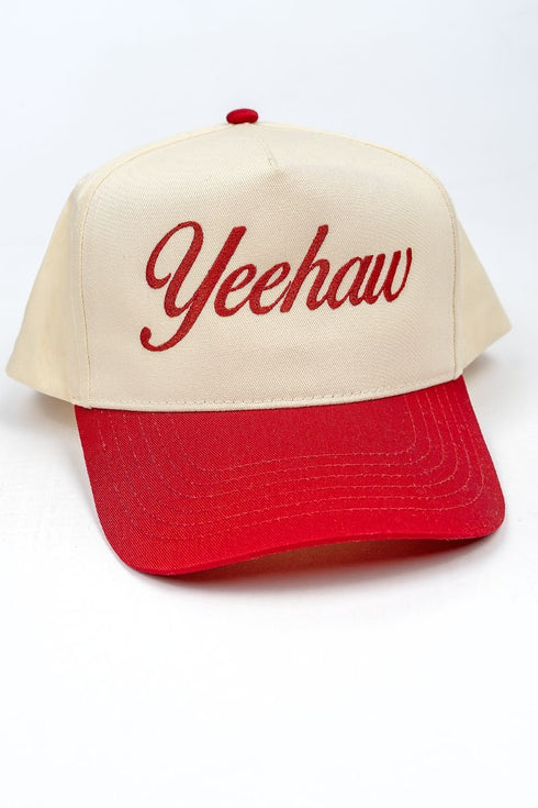 Yeehaw Embroidered Five Panel Twill Cap