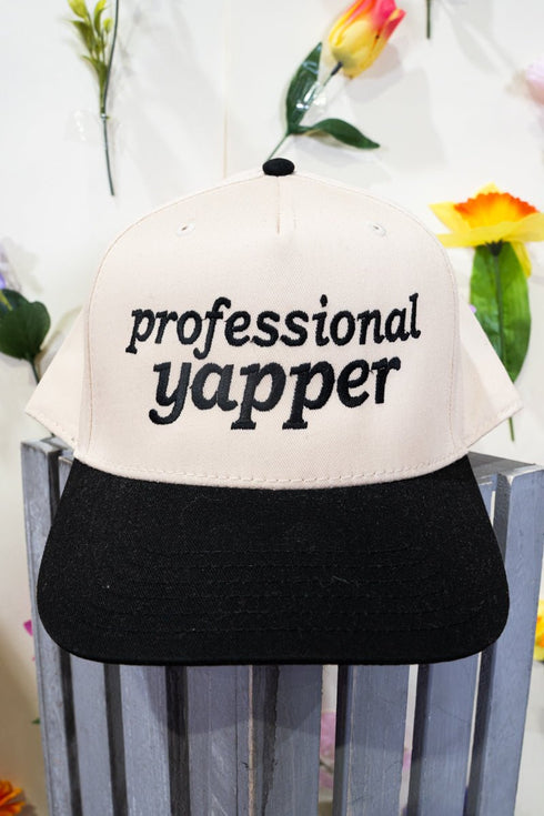 Professional Yapper Embroidered Five Panel Twill Cap