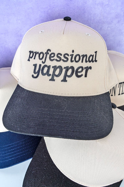 Professional Yapper Embroidered Five Panel Twill Cap