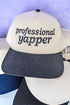 Professional Yapper Embroidered Five Panel Twill Cap