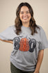 Faux Sequin Boo Transfer Short Sleeve Relaxed Fit T-Shirt
