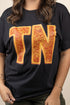 Faux Sequin TN Transfer Short Sleeve Relaxed Fit T-Shirt