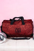 Red Glitz & Glam Duffle Bag with Shoe Compartment