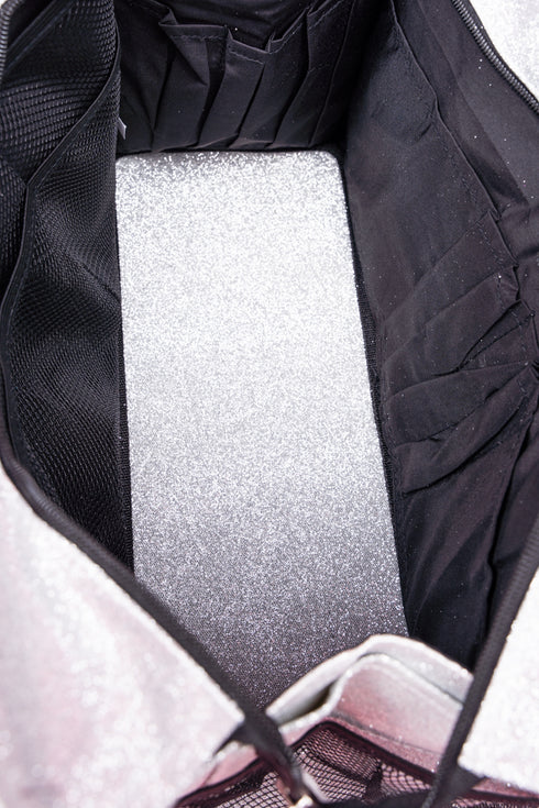 Silver Glitz & Glam Get Organized Tote