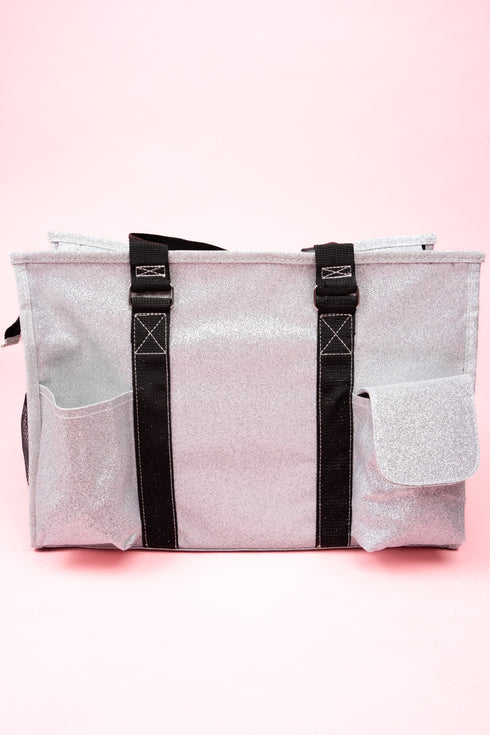 Silver Glitz & Glam Get Organized Tote